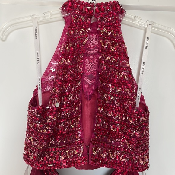 GORGEOUS Raspberry Sherri Hill two piece - Picture 5 of 5